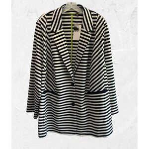 Ulla Popken Women Plus Sz 32 Button Up‎ Cardigan Jacket NWT *Small Flaw